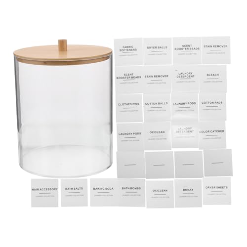 ABOOFAN Tissue Boxes Covers Dryer Sheet Holder Laundry Container Pod Holder Acrylic Fabric Sheets Dispenser