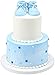 Baby Blue Bootie Cake Topper Set
