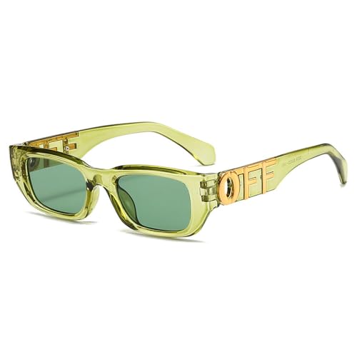 Style vintage rectangulaire pour ces lunettes de soleil carrées unisexes en été