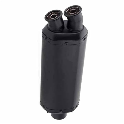 Silencieux d'échappement universel 51mm en inox double sortie droite