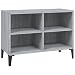 vidaXL Mueble para TV con Patas Soporte Mobiliario Armario Aparador Salón Sala de Estar Dormitorio Decoración de Metal Gris Sonoma 69,5x30x50 cm