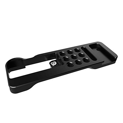 Cucudy R054 Extensão de metal para câmera Suporte de montagem de placa de base com parafusos de 1/4