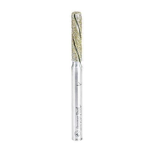 Amana Tool - 44110 Diamond Grit Alloy Steel End Mill Coated with Electro-Plated Diamonds 1