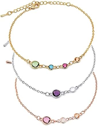 Family Birthstone Bracelets for Women Mothers Day Gift for Mom from Daughter Mother of the Bride In Law Family Gift Mom and Child Bracelet Bridesmaids Gift Best Friend Unique Spring Jewelry -BSBR-MC