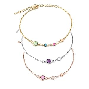 Family Birthstone Bracelets for Women Mothers Day Gift for Mom from Daughter Mother of the Bride In Law Family Gift Mom and Child Bracelet Bridesmaids Gift Best Friend Unique Spring Jewelry -BSBR-MC