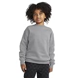 Hanes Big Boys' Eco Smart Fleece Crew, Light Steel, Large