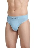 Jockey Men's Underwear FormFit Lightweight Seamfree Thong, Forget Me Not, m