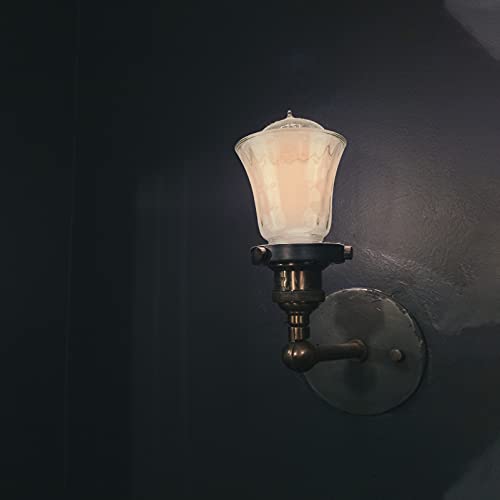 Mobestech Abajur De Vidro Da Lâmpada Sombra De Vidro Pequeno Sino Em Forma de Sombra de Vidro Transp