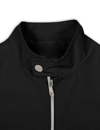 Image of Silent Vortex Men's Jacket Lightweight Bomber Jacket Casual Windbreaker Jackets Windproof Zip Up Coats with Pockets