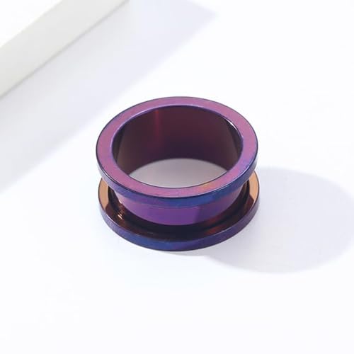Alargador Aço Cirúrgico Roxo 2/3/4/5/6/8/10/12/14/16/18/19/20/22/24/25mm (16)