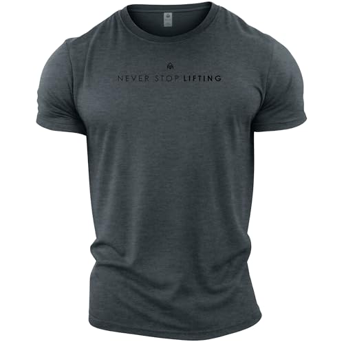 Entraînement de Musculation en T-Shirt de Gym Hommes Gris GYMTIER M