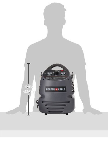 Porter-Cable Air Compressor Kit, 1.5 Gallon, Oil-Free, Fully Shrouded, Hand Carry, 25-Feet Hose (Cmb15) #TOP3