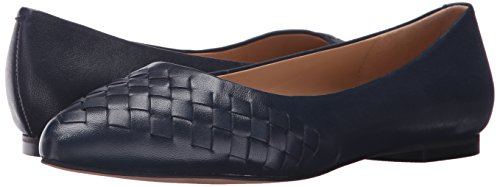 Trotters Women's Estee Woven Ballet Flat, Navy, 12 #TOP6