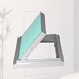 Panel de acceso para paneles de yeso, escotilla de pared pintable para un fácil acceso a la fontanería, entrada y mantenimiento del ático, diseño duradero para reparación e inspección del hogar