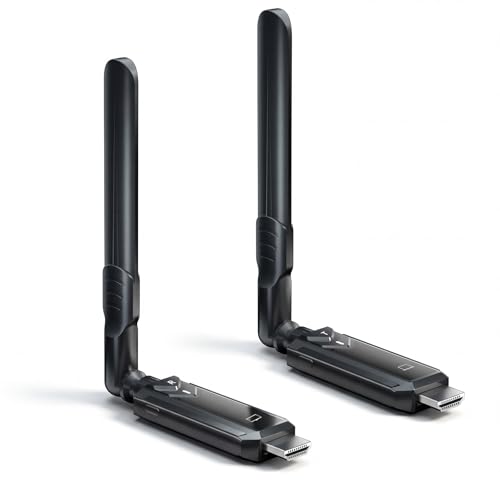PWAYTEK Wireless HDMI Transmitter and Receiver Kit, 5GHz Long Range 1148ft (350m), Plug & Play 1080P...
