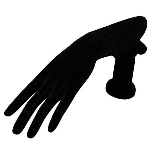 Bonarty Female Mannequin Hand Jewelry Rack Bracelet Ring Display Organizer Stand - Black Velvet