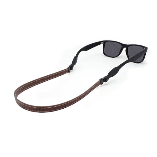 Image of SLINGERZ Premium Cork Leather Sunglass Strap | Comfortable & Stylish Glasses Straps & Eyeglass Chains | Fits All Eyewear
