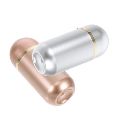 CLISPEED 2 piezas Pastillero Pequeño Portátil de Frascos Plásticos con Sellado Hermético Organizador para Suplementos y Joyas para y Uso Diario
