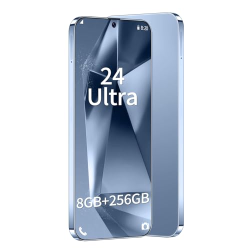 Sefwon Unlocked Phone I24 Ultra Android Phone 8-core 8GB+256GB Cell Phone 7 inch HD Screen Mobile Phone 108MP+48MP Camera 6800 mAh Battery 5G Dual SIM (Titanium Blue)