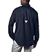 Columbia Mens PFG Tamiami Long Sleeve Fishing Shirt, Collegiate Navy, Small