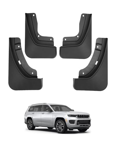 Autorder Mud Flaps Splash Guards for Jeep Grand Cherokee L 2021-2025 2026 Accessories Mudflap Fender Flares Front and Rear Mud Guard Set 4PCS