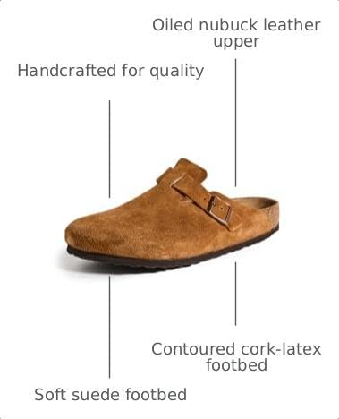 Amazon.com: Birkenstock Men's Boston Soft Footbed Clogs, Mink, 10
