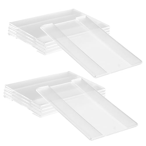 HOMSFOU 10piezas Soportes Acrílicos Para Etiquetas De Precio Clip Metacrilato Soporte Para Letreros