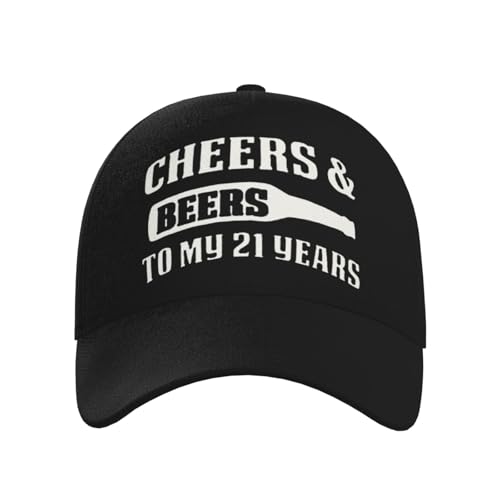 Cheers to 21 Years Birthday 21st Baseball Hats for Men and Women - Classic Adjustable Hats2