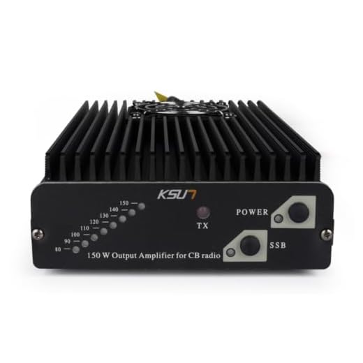 KSUN Output Power for CB Radio, Black, with SSB Mode and TX Indicator CB-P150