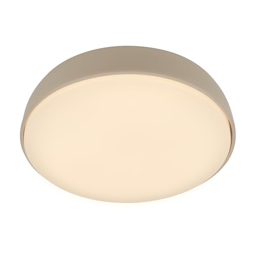 BRILONER - LED Deckenlampe mit warmweißer Lichtfarbe 10W 1200lm LED Lampe Deckenleuchte Wohnzimmerlampe Küchenlampe Deckenbeleuchtung Flurlampe 28 5x7 6 cm Beige