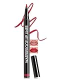 Matte Lipliner Wasserfest, Langanhaltender Wischfester Lip Mark Pencil, Hochpigmentierter Flüssiger Lippenstift, Smooth Moisturizing Lippenkonturenstifte Lipgloss, Natürlicher Tattoo-Effekt-01# Rot