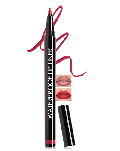 Matte Lipliner Wasserfest, Langanhaltender Wischfester Lip Mark Pencil, Hochpigmentierter Flüssiger
