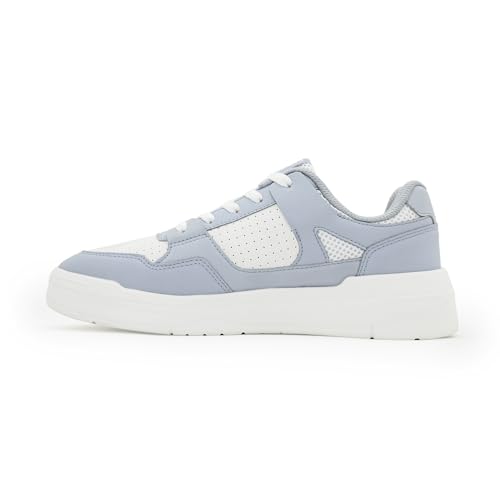 Image of Red Tape Women's Sneakers White Lilac Pu TPU Round Toe Lace-Up