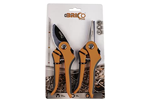 Set di 2 forbici in acciaio inox per giardino da potatura 20 cm