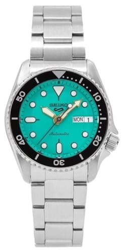 Image of SEIKO 5 Sports SRPK33 10 ATM Water Resistant 38.0mm Vibrant Green Dial Automatic Men's Watch