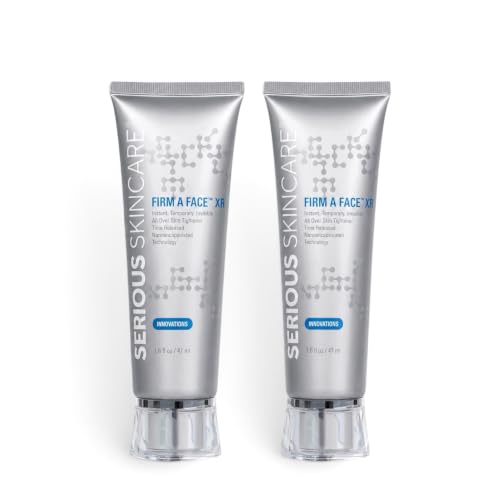 Serious Skincare Firm A Face XR Instant Temporary Skin Tightener, Invisible Lift for Face and Neck with Retinol, Anti-Aging to Reduce the Look of Fine Lines, Wrinkles and Large Pores, (2) 1.6 Fl Oz