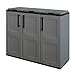 INTEC - Pattumiere Selective 3 Borse Grigio - Mobili Riciclaggio Esterno - Dimensioni 102 x 37 x 84 cm immagine