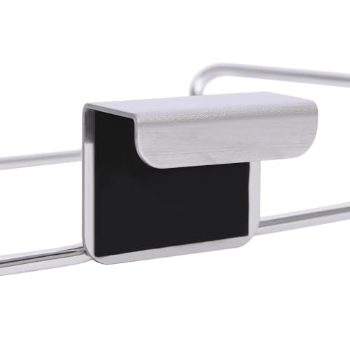 Image of Leadigol Over the Cabinet Garbage Bag Rack, Hanging Garbage Bags Holder Stainless Steel Trash Bag Holder Rack for Kitchen Cabinets Doors and Cupboards(Silver)