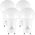 Great Eagle Lighting Corporation 40W GU24 LED Light Bulb, Dimmable, 2700K Warm White, UL, Twist-in 2 Prong (4-Pack)