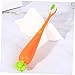 BATHVEVE 4pcs Boy Girl Toothbrush Soft Bristle Carrot Design Daily Use Manual Toothbrushes for Boy Girl Eye-catching Colors for Home Use and Sharing Friends