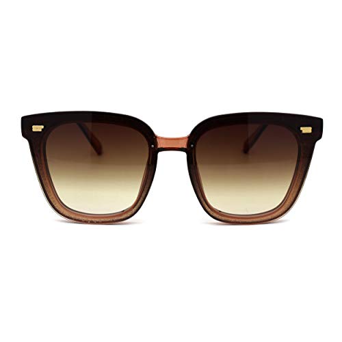 SA106 Womens Panel Lens Boyfriend Horn Rim Chic Sunglasses2