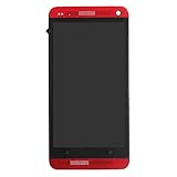 DINGJIA DINGJIA Mano de Obra Fina Pantalla LCD + Panel táctil con Marco for HTC One M7 / 801e (Negro) (Color : Red)