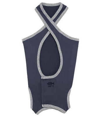 犬と生活 術後ガードスーツ ドッグ チャコールグレー 1