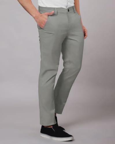 Image of Noble Monk Men's Formal Trousers | Regular Fit Stylish Pants for Men | Comfortable Solid Trousers | Classic Formal Wear for Men | Smart and Versatile Everyday Wear