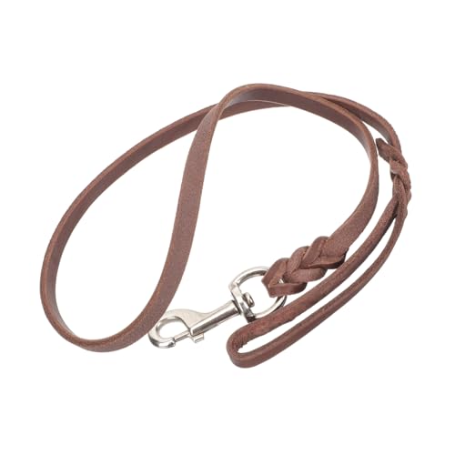 INOOMP ポータブル耐摩耗性犬用リード 中大型犬用牛皮製牽引ロープ 快適な散歩用ペットリード でデザインされた