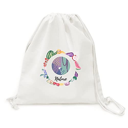 Sac en tissu pliable d'art abstrait pour fruits et légumes et courses