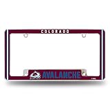 Rico Industries NHL Colorado Avalanche Classic 30,5 x 15,2 cm Chrom All Over Automotive Kennzeichenrahmen für Auto/LKW/SUV