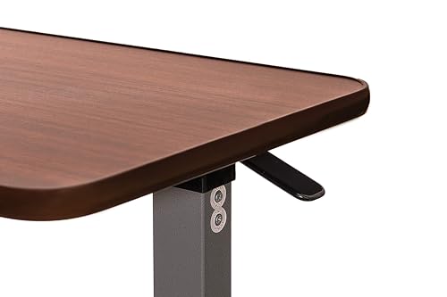 image for Vaunn Medical Adjustable Overbed Bedside Table With Wheels (Hospital a