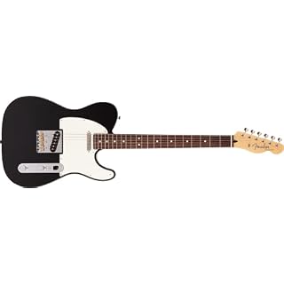 Fender Made in Japan Hybrid II Telecaster RW Black – Guitare Électrique - Les Beatles, Paul McCartney, John Lennon, RIngo Starr, George Harrison