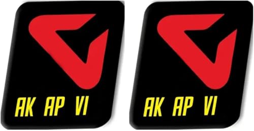 Image of 2 Pcs Motorcycle Exhaust Pipes Decorate Sticker Aluminium Heat-Resistant Decal